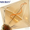 NEWDAYS brand cross-border new pointed diamond brown filament lamp E27, commonly used screw-type retro American energy-saving bulb, energy-saving high-brightness, ultra-long battery life, limited-time discount bulb Specification image